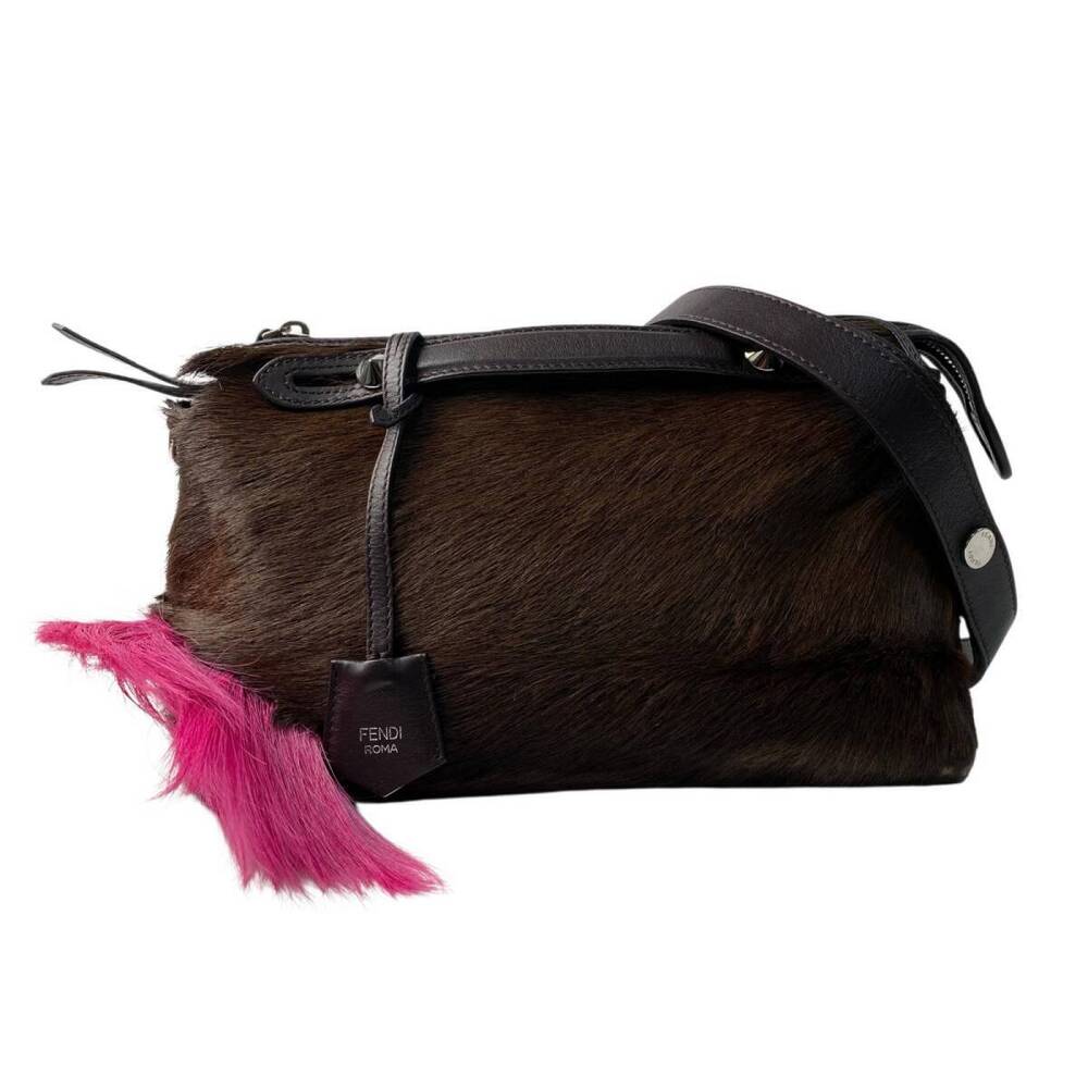 Fendi By The Way Gazelle Fur Shoulder Bag Crossbody